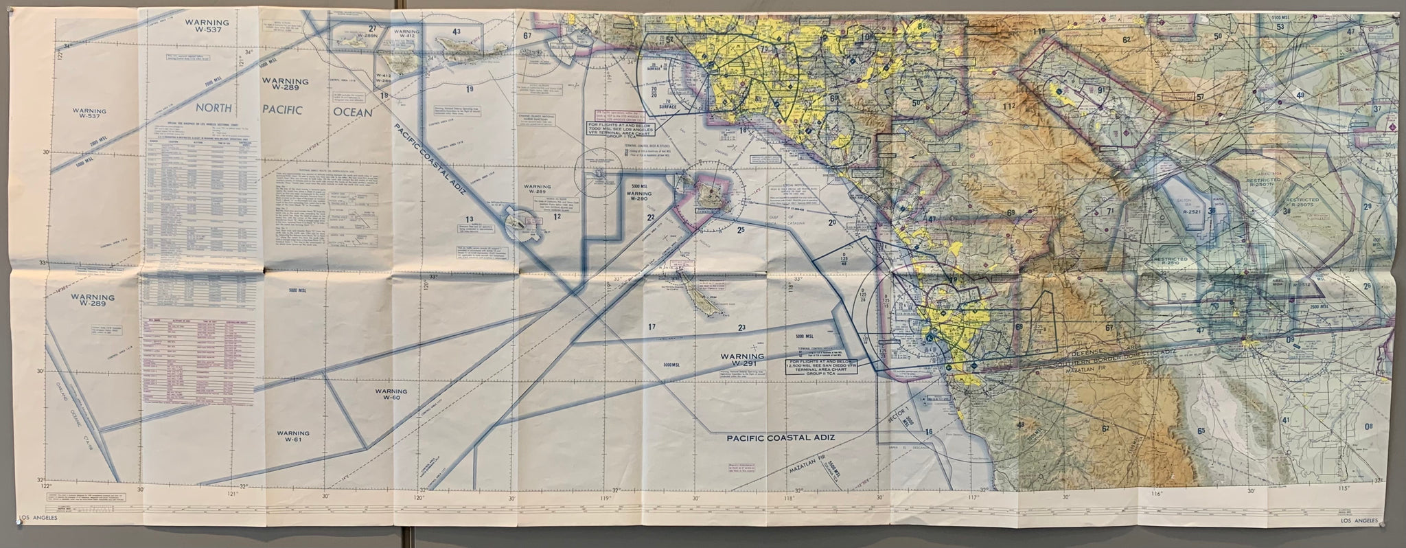 Los Angeles Sectional Aeronautical Chart, 38th Edition (DoubleSided