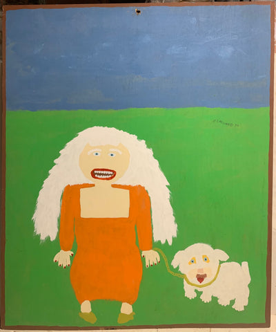 Link to  Jake McCord Painting Lady and Her Dog #4McCord Painting, 1990  Product
