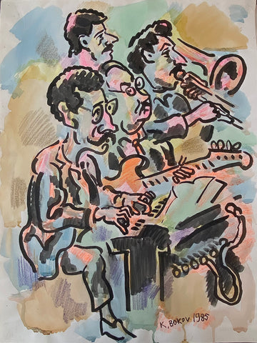 Link to  Jazz Band Konstantin Bokov PaintingU.S.A, 1985  Product