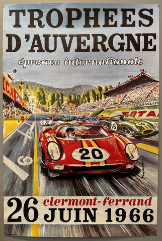 Clermont-Ferrand Trophees d'Auvergne 1966 Poster