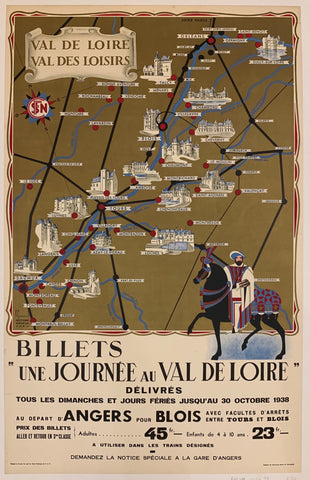 Link to  Val De Loire Travel Poster ✓France, 1938  Product
