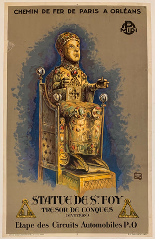 Link to  Statue de Saint Foy Travel Poster ✓France, c. 1931  Product