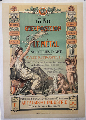 Link to  1880 6e Exposition PosterFrance, c. 1880  Product
