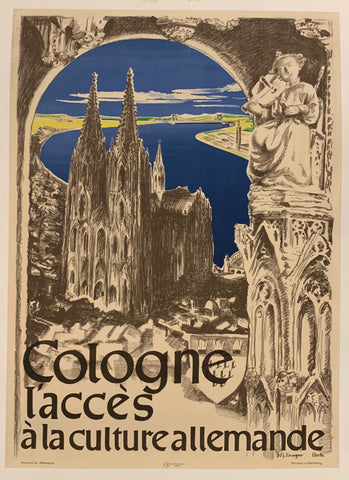Link to  Cologne Travel Poster ✓Germany, c. c. 1935  Product