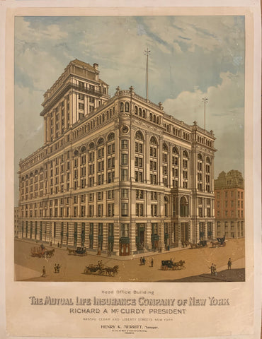 Link to  The Mutual Life Insurance Company of New York PosterUSA, c. 1885  Product