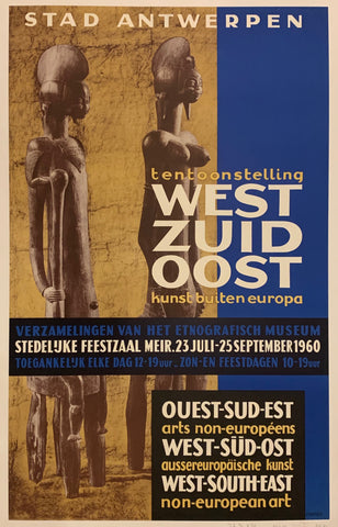 Link to  Tentoonstelling West Zuid Oost Poster ✓Belgium, 1960  Product