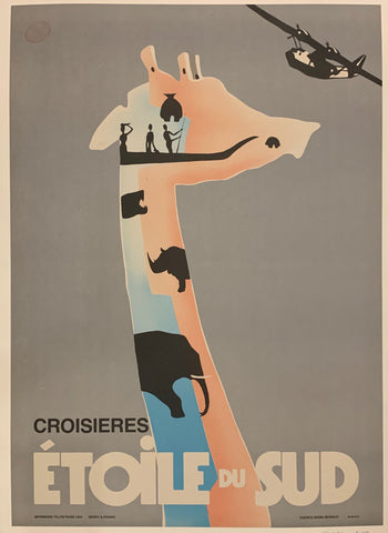 Link to  Croisières Étoile du Sud Travel Poster ✓France, 1969  Product
