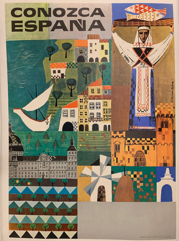 Link to  Conozca Espana Travel Poster ✓Spain, 1966  Product