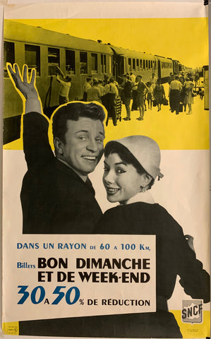Link to  Billets Bon Dimanche et de Week-end PosterFrance, c. 1960  Product