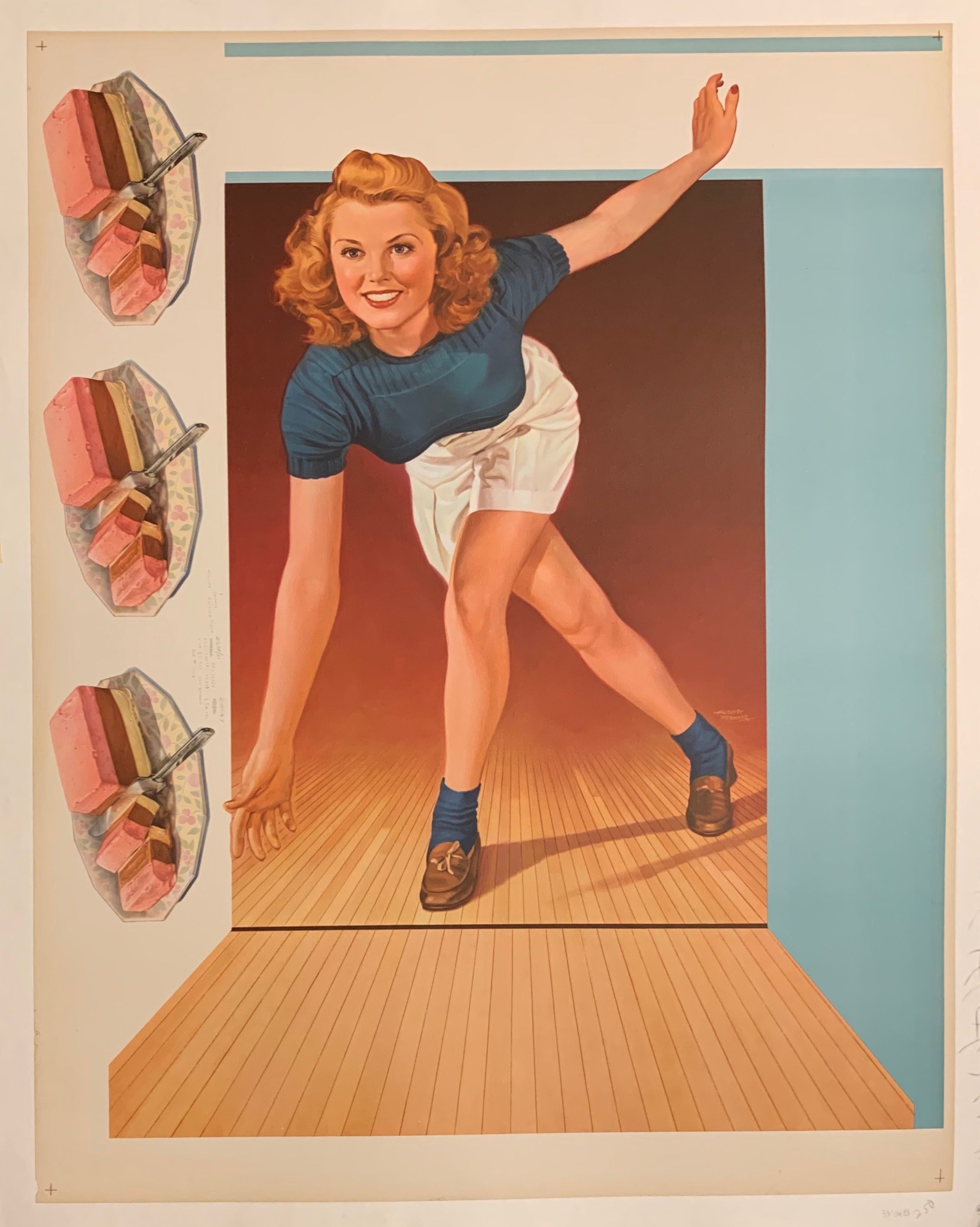Bowling with Neapolitans Poster
