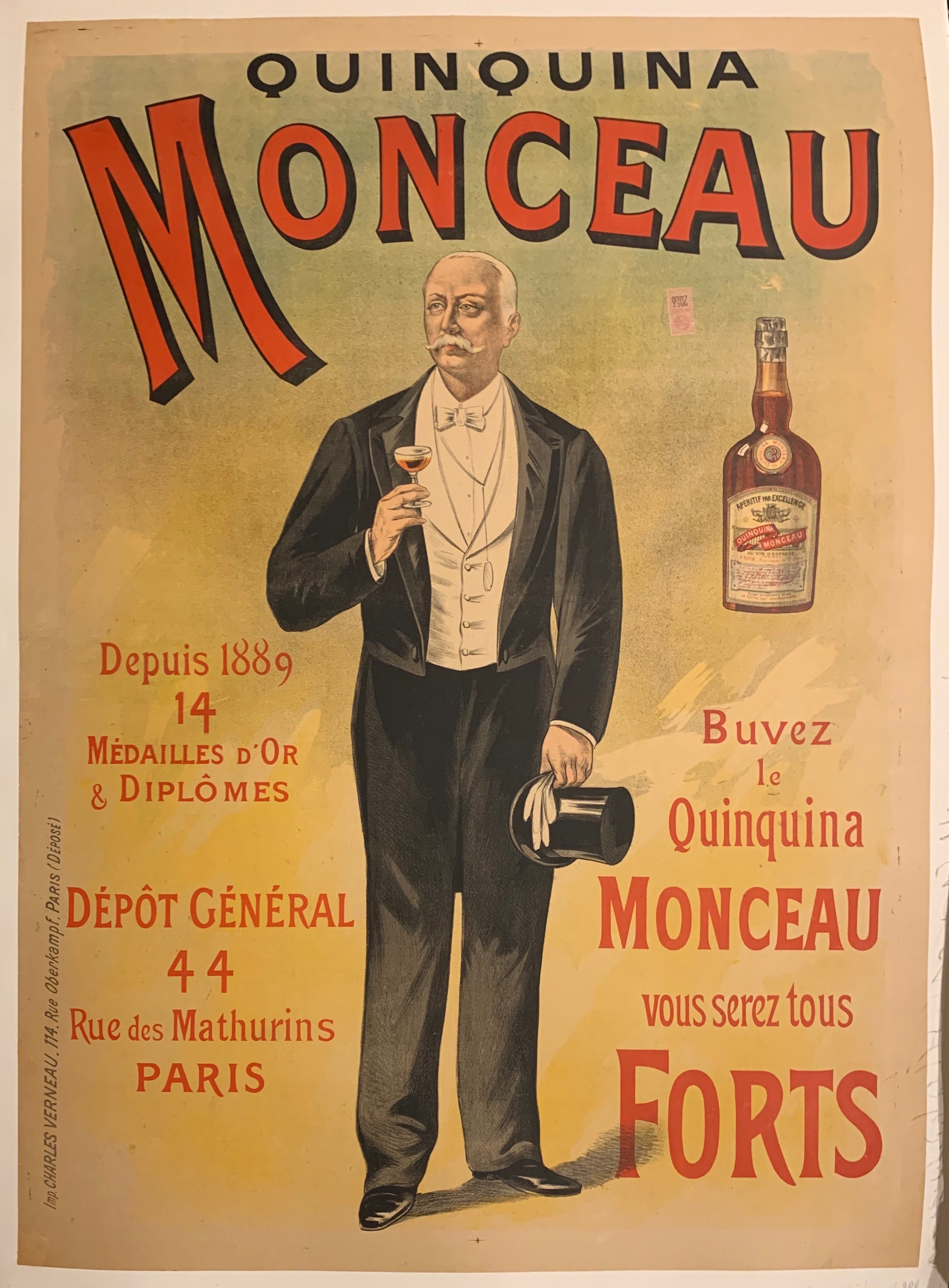 Quinquina Monceau Poster