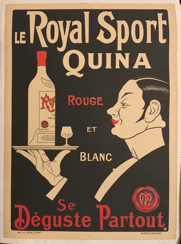 Link to  Le Royal Sport Quina Rouge et Blanc Poster  Product