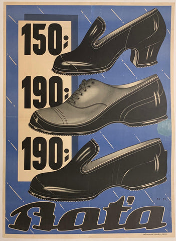 Link to  Bata Shoes PosterCzech Republic, C. 1950  Product