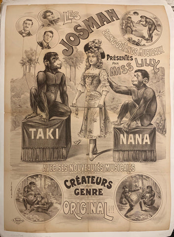 Link to  Les Josman Orang-outangs Musicaux Poster1900's  Product