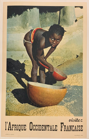 Link to  l'Afrique Occidentale Francaise Travel Poster ✓France, c. 1950  Product