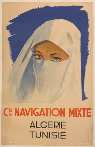 Link to  Cie Navigation Mixte Travel Poster ✓France, c. 1950  Product