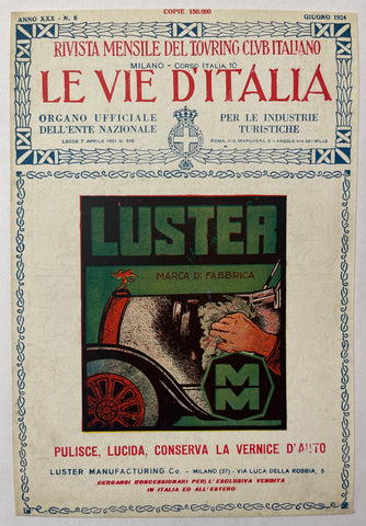 Link to  Giugno 1924 Le Vie d'Italia CoverItaly, 1924  Product