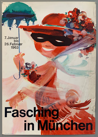 Link to  Fasching in München PosterGermany, c. 1963  Product