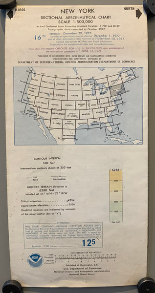 New York Sectional Aeronautical Chart, 16th Edition (Double-Sided ...