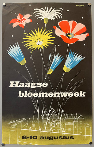 Link to  Haagse Bloemenweek PosterNetherlands, c. 1950  Product