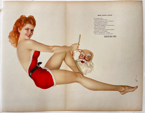 Link to  Esquire 'Miss Santa Claus' PrintU.S.A., 1942  Product