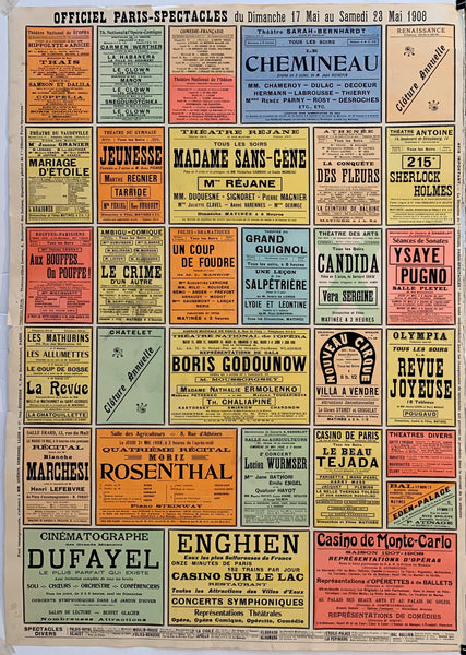 Paris Theatres 1908 (17) – Poster Museum