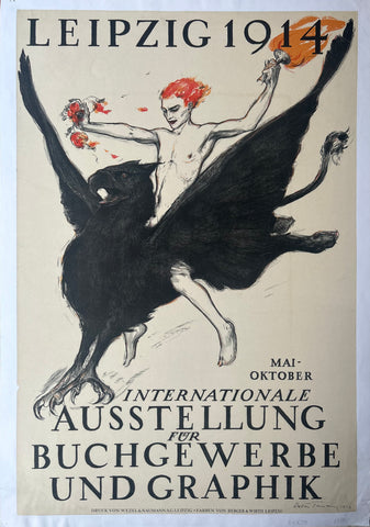 Link to  Leipzig Internationale Ausstellung Für Buchgewerbe Und Graphik PosterGermany, c. 1913  Product