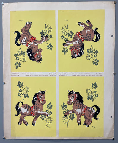 Link to  Horse Quartet PrintU.S.A., c. 1955  Product