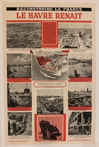 Link to  Le Havre Renait Poster ✓France, c. 1946  Product