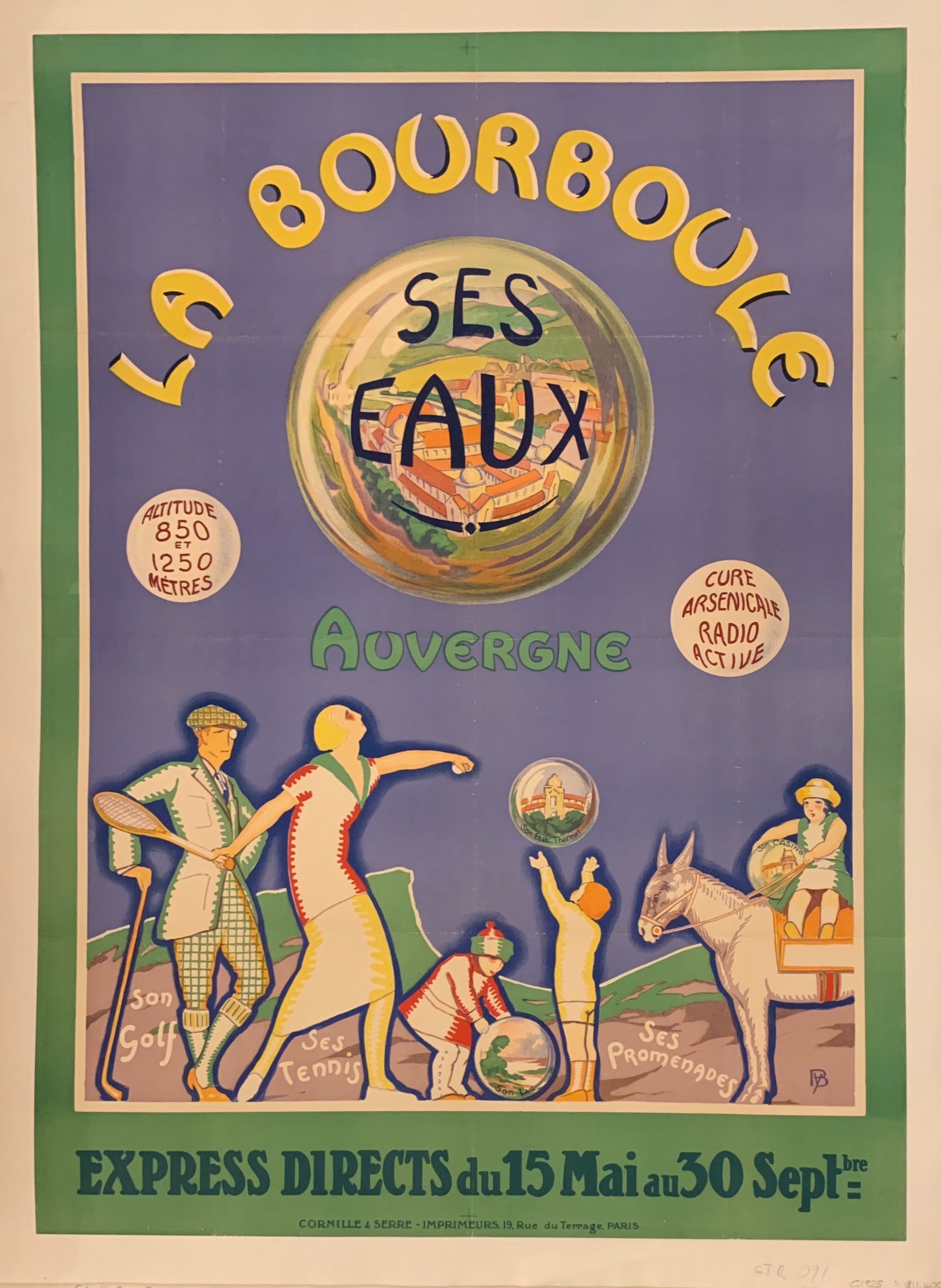 La Bourboule Auvergne Poster ✓
