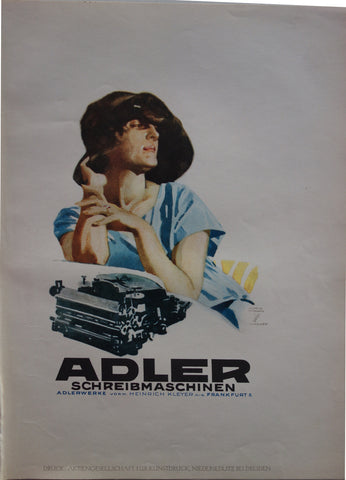 Link to  Adler SchreibmaschinenGermany c. 1926  Product