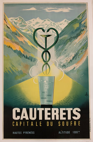 Link to  Cauterets Poster ✓France, 1951  Product
