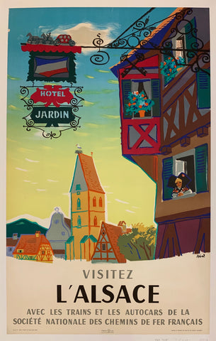 Link to  Visitez l'Alsace Poster ✓France, 1956  Product