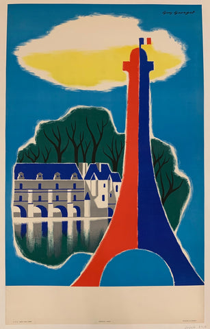 Link to  Red and Blue Eiffel Tower ✓France, 1959  Product