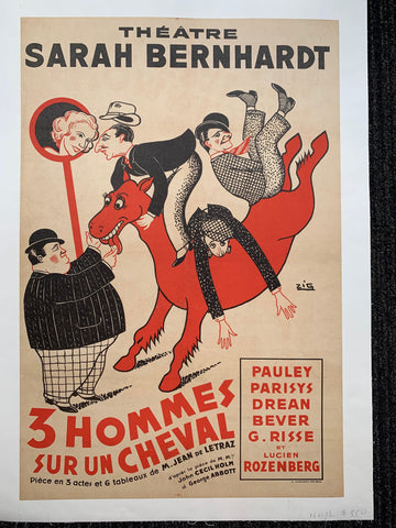 Link to  3 Hommes Sur Un Cheval ✓France, C. 1920  Product