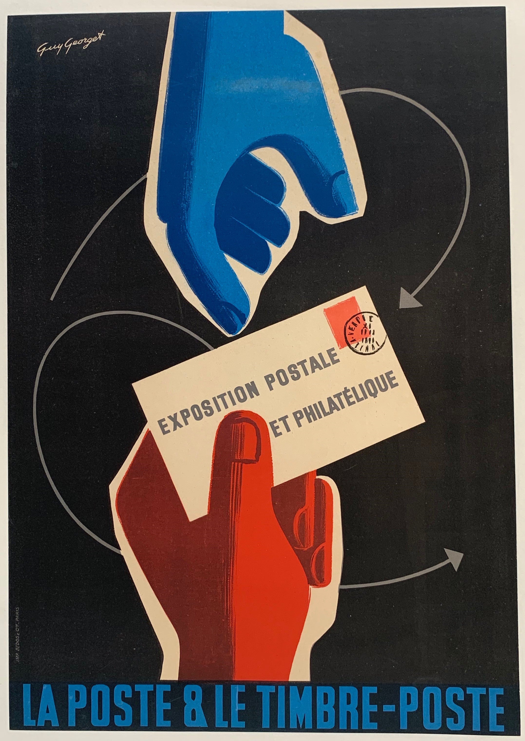 La Poste et Le Timbre- Poste ✓ – Poster Museum