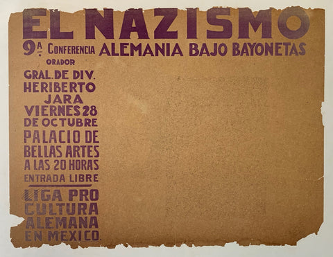 Link to  El Nazismo - Conferencia Alemania Bajo BayonetasMexico, C. 1940  Product