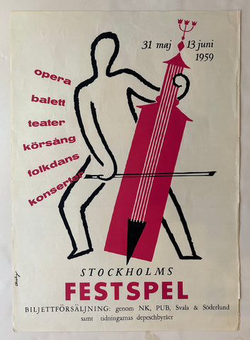 Link to  Stockholms Festspel Poster #1Sweden, 1959  Product