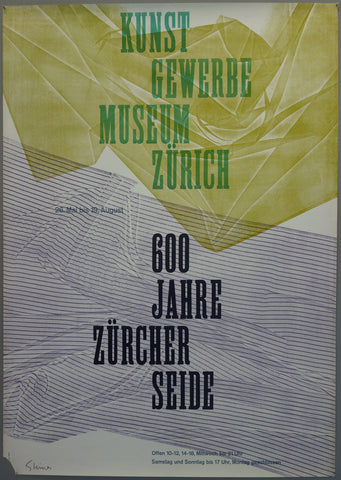 Link to  Kunst Gewerbe Museum Zurich 600 JahreSwitzerland c. 1960's  Product