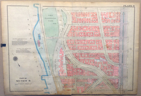 Link to  NYC Bronx Map - Part of Section 8, Hudson River & Riverside DriveU.S.A c. 1921  Product