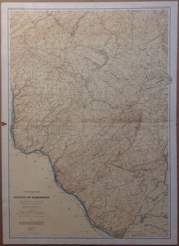 Link to  A Topographical Map of the Vicinity of FlemingtonU.S.A 1887  Product