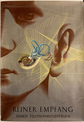 Link to  Reiner Empfang Durch Telephonrundspruch PosterSwitzerland, 1948  Product