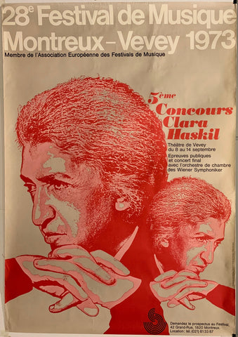 Link to  Festival de Musique Clara Haskil PosterSwitzerland, 1973  Product