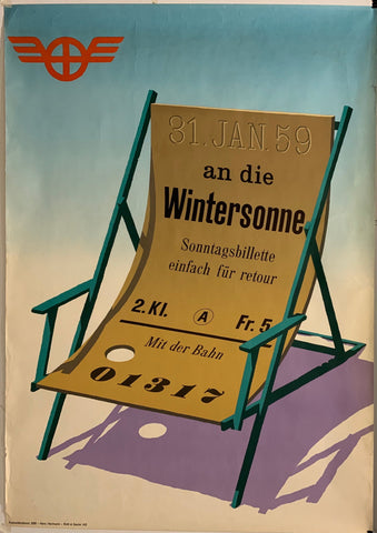 Link to  Wintersonne PosterSwitzerland, 1959  Product