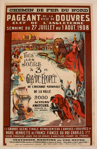 Link to  Pageant de la Ville de Douvres Poster ✓France, 1908  Product