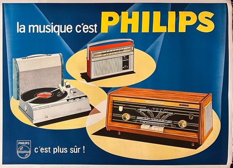 Link to  Philips Electronics Poster ✓France, c. 1960  Product