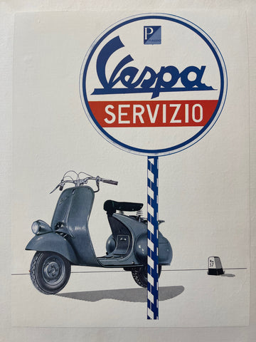 Link to  Vespa Piaggio PosterItaly, c. 1950s  Product