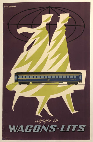 Link to  Wagons-Lits Poster ✓France, c. 1965  Product