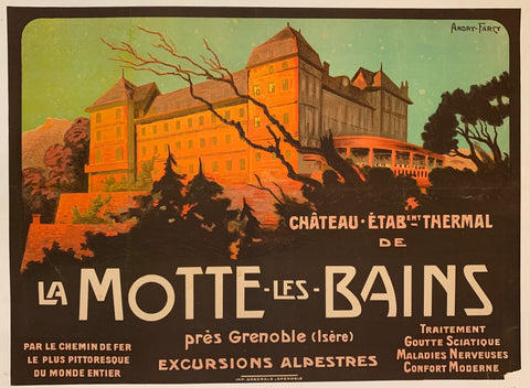 Link to  La Motte Les Bains Travel Poster ✓France, c. 1920  Product