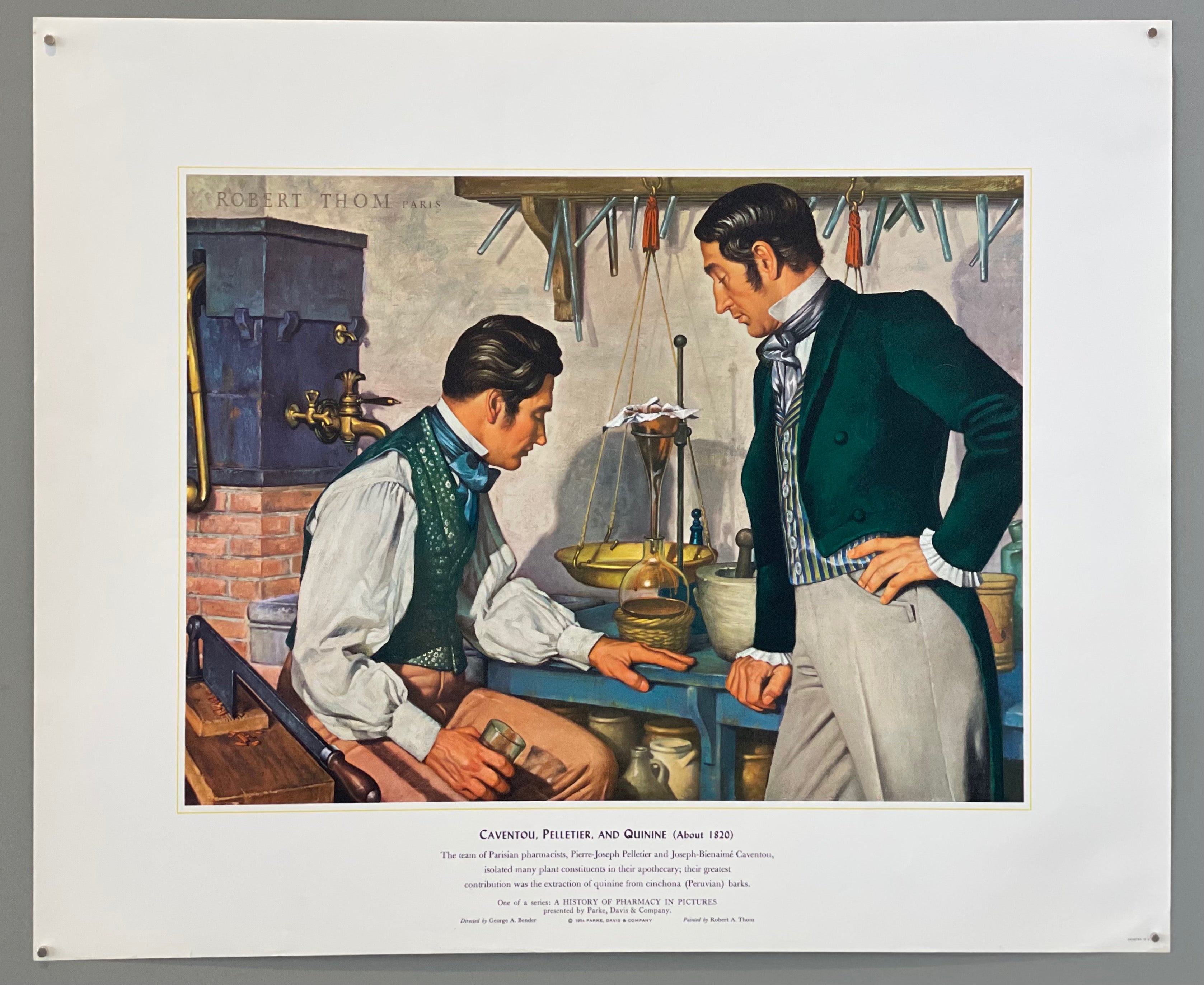 poster of two French pharmacists